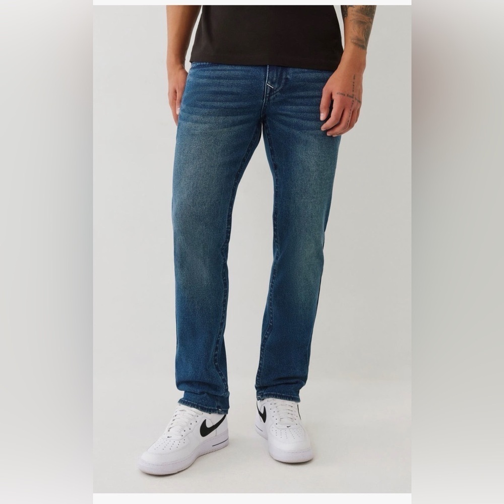 True Religion Geno Relaxed Slim Jeans - Big Tab Flap NWT 32x32